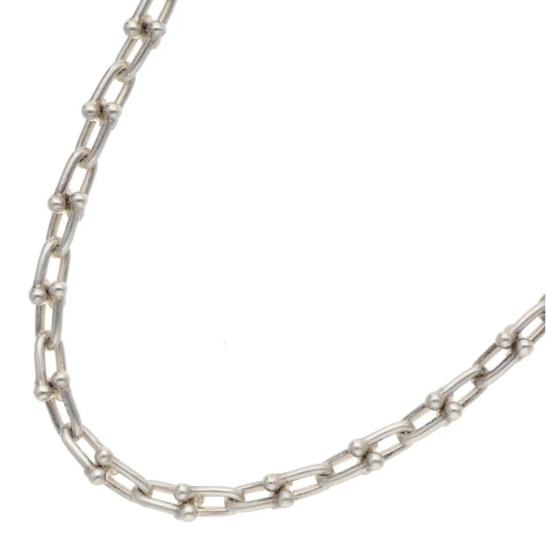 TIFFANY HARDWEAR HARDWARE SMALL LINK SILVER NECKLACE (1 of 4)