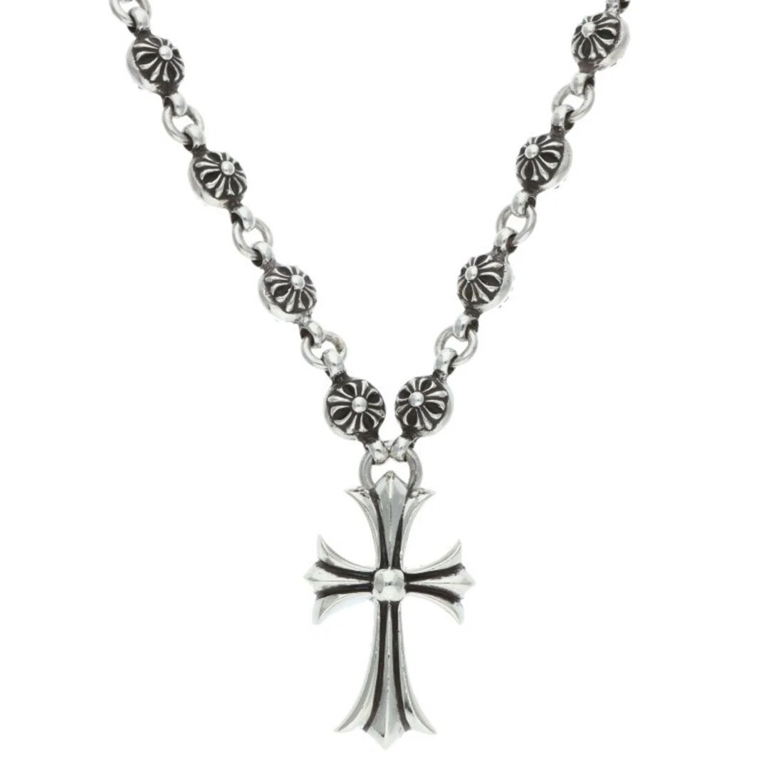 CHROME HEARTS CRSBL CHN SML CH CRS CROSSBALL CHAIN SMALL CROSS: Chrome Hearts CRSBL CHN SML CH CRS Crossball Chain Small Cross Brand: Chrome Hearts Type/Style: Necklace Material: 925 Color: Silver Size: chain Length 53cm Accessories: None Accessories N