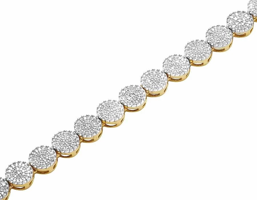 DIAMOND CLUSTERCHAIN NECKLACE - 2