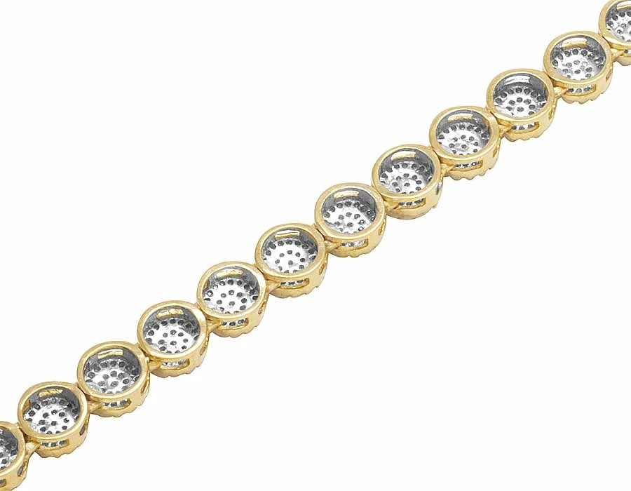 DIAMOND CLUSTERCHAIN NECKLACE - 3