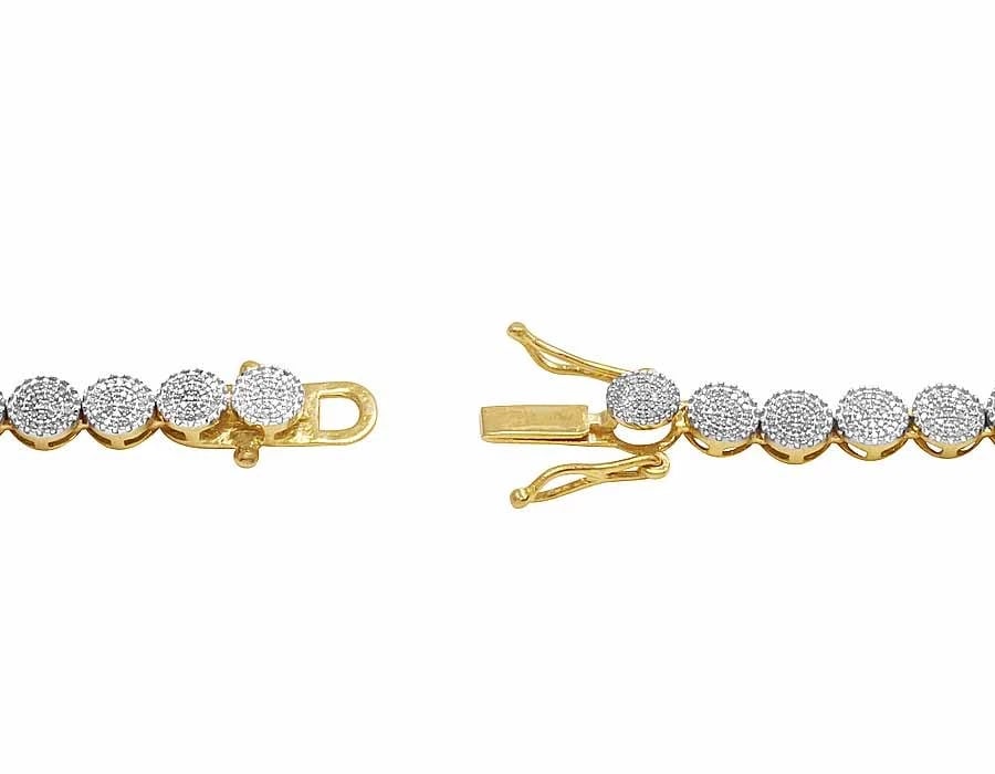 DIAMOND CLUSTERCHAIN NECKLACE - 5