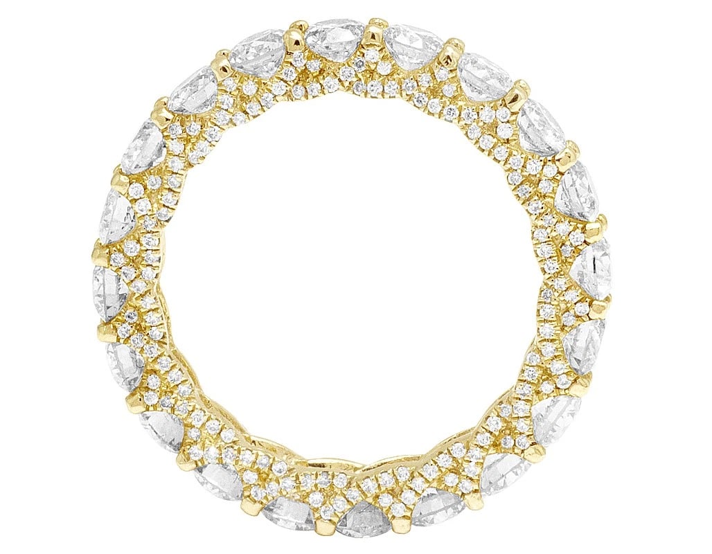 BRIDAL POINTER ETERNITY DIAMOND WEDDING RING - 2