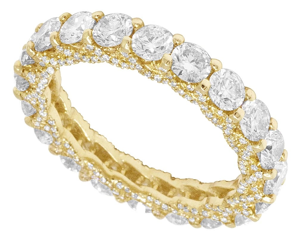 BRIDAL POINTER ETERNITY DIAMOND WEDDING RING - 3