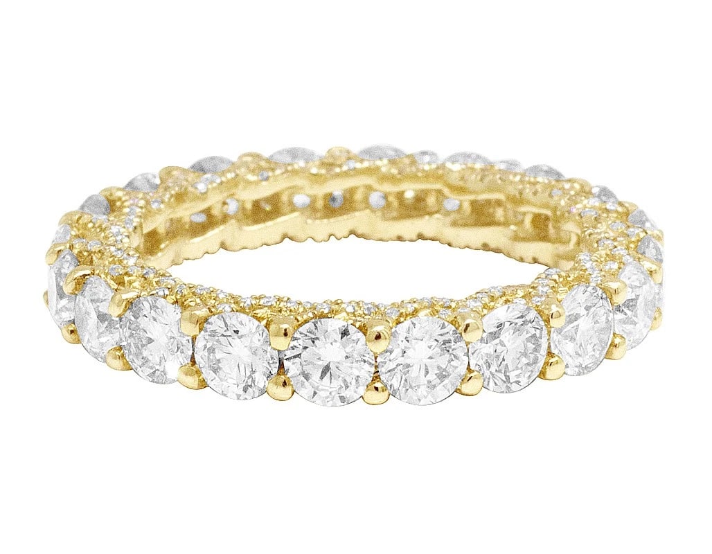 BRIDAL POINTER ETERNITY DIAMOND WEDDING RING - 4