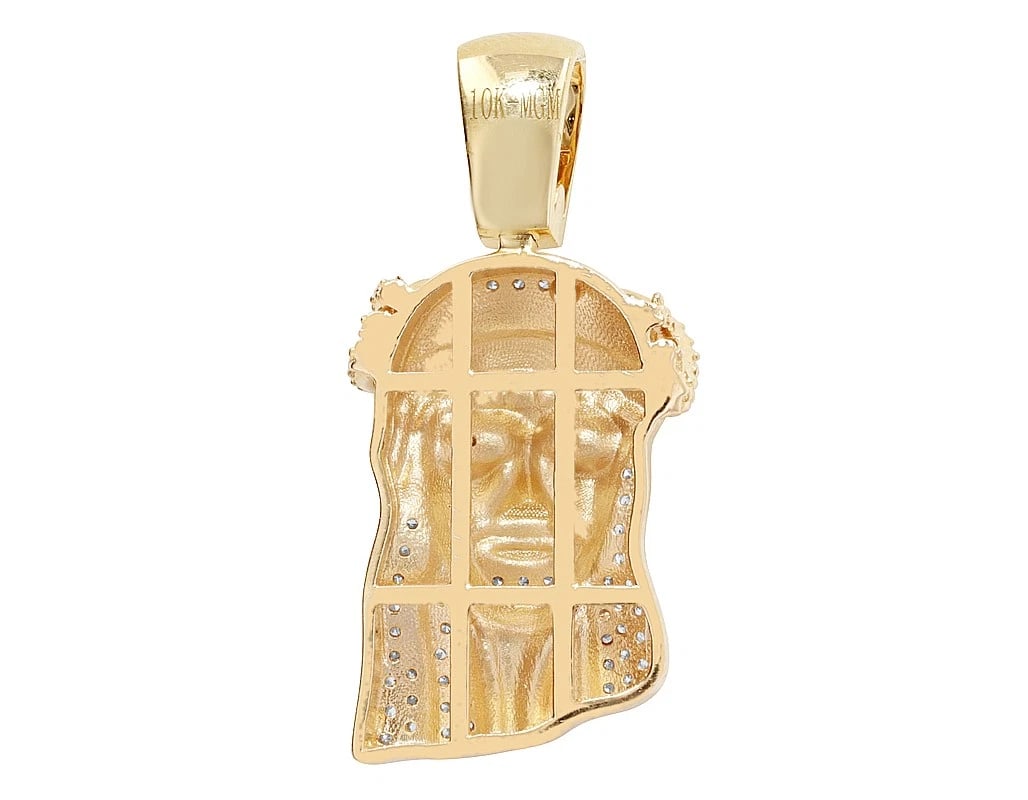 JESUS FACEDIAMOND PENDANT - 3