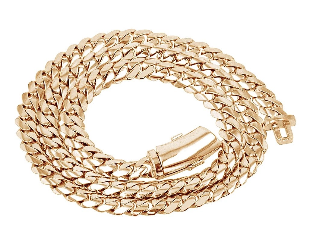 CURB SOLID MIAMI CUBAN LINK CHAIN NECKLACE - 2