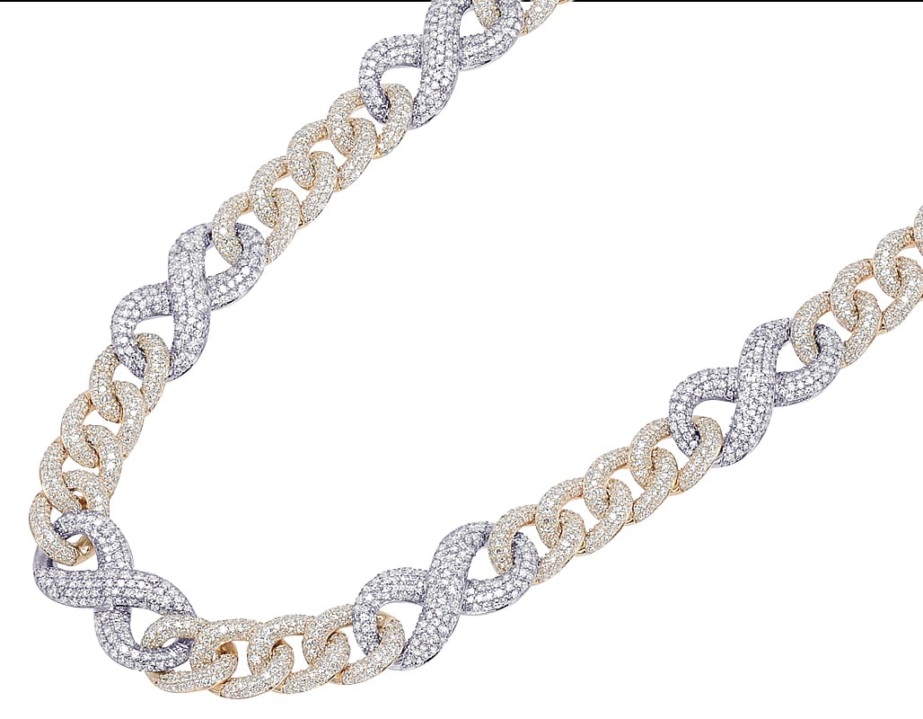 ROUND-CUT DIAMOND INFINITY LINK CHAIN - 2