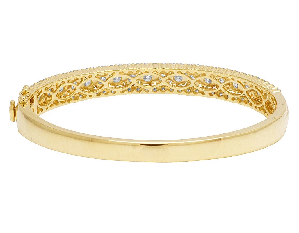 SOLITAIRES POINTER DIAMOND BANGLE BRACELE - 2