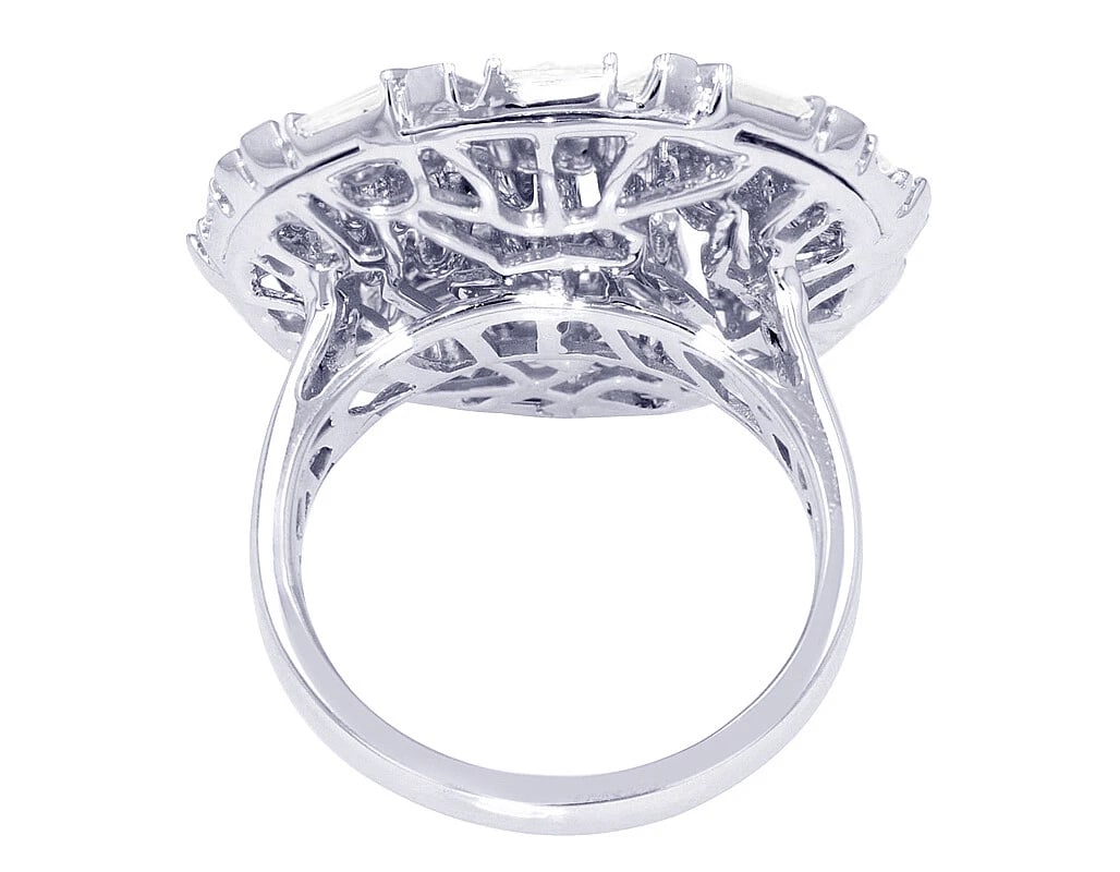 BAGUETTE CIRCLE DIAMOND RING - 2