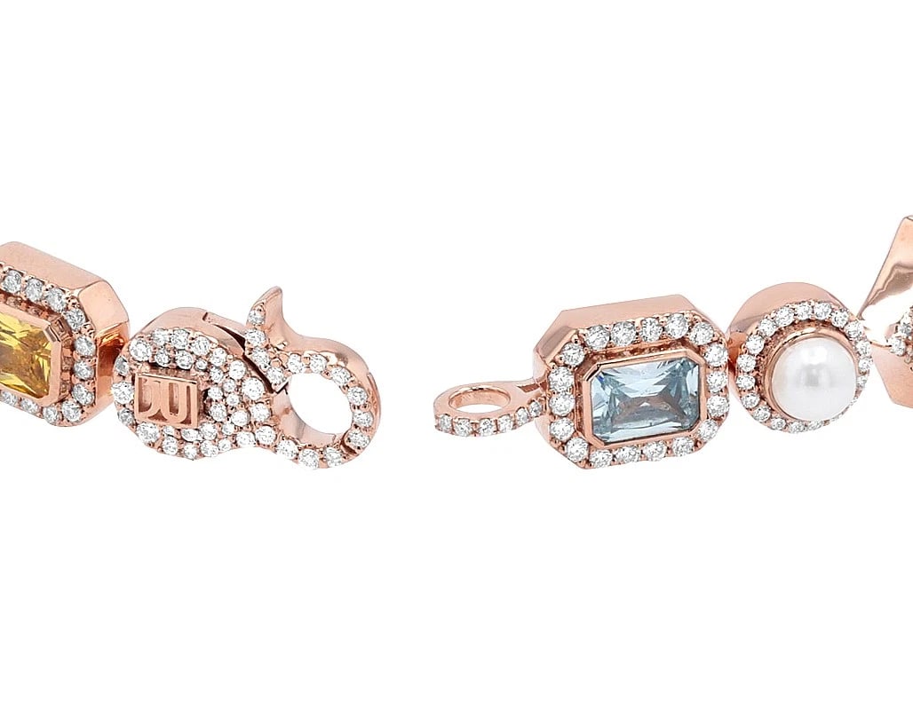 PRISMATIC DIAMOND LINK BRACELET - 2
