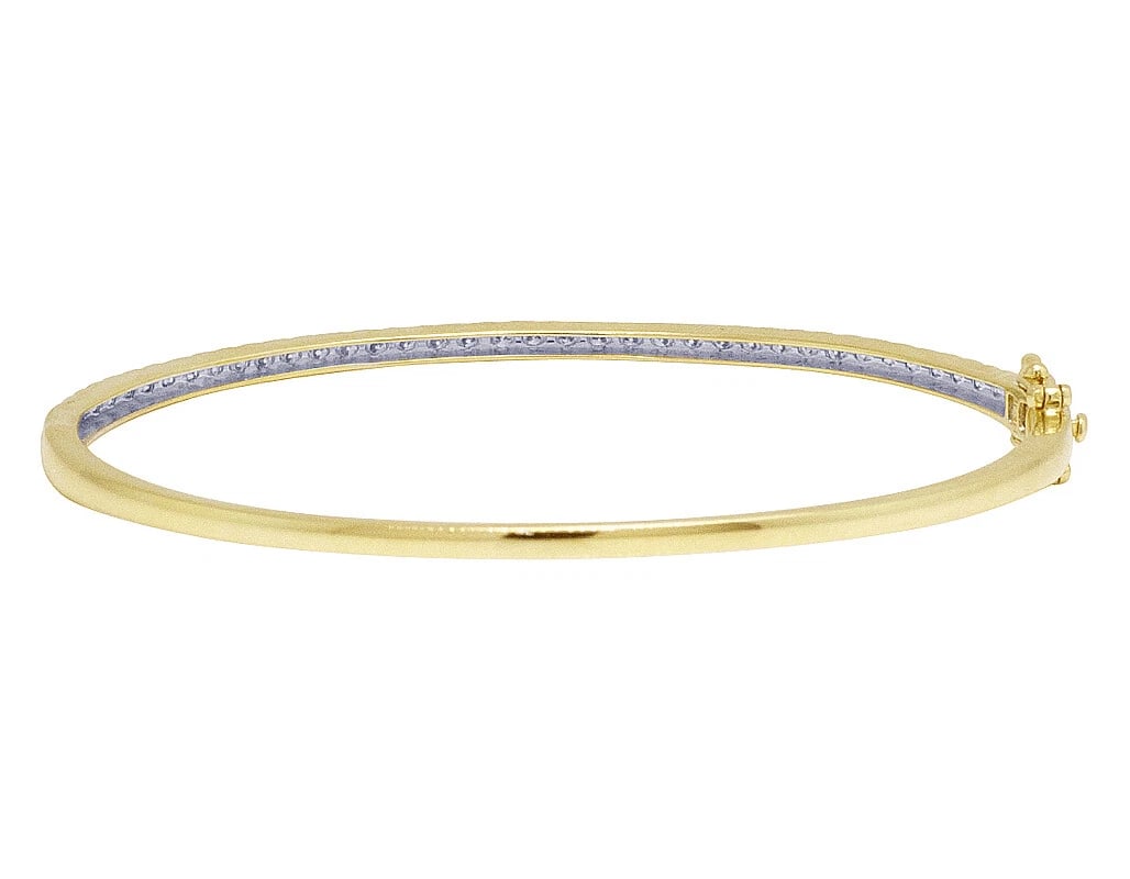 PRONG BANGLE BRACELET DIAMOND - 2