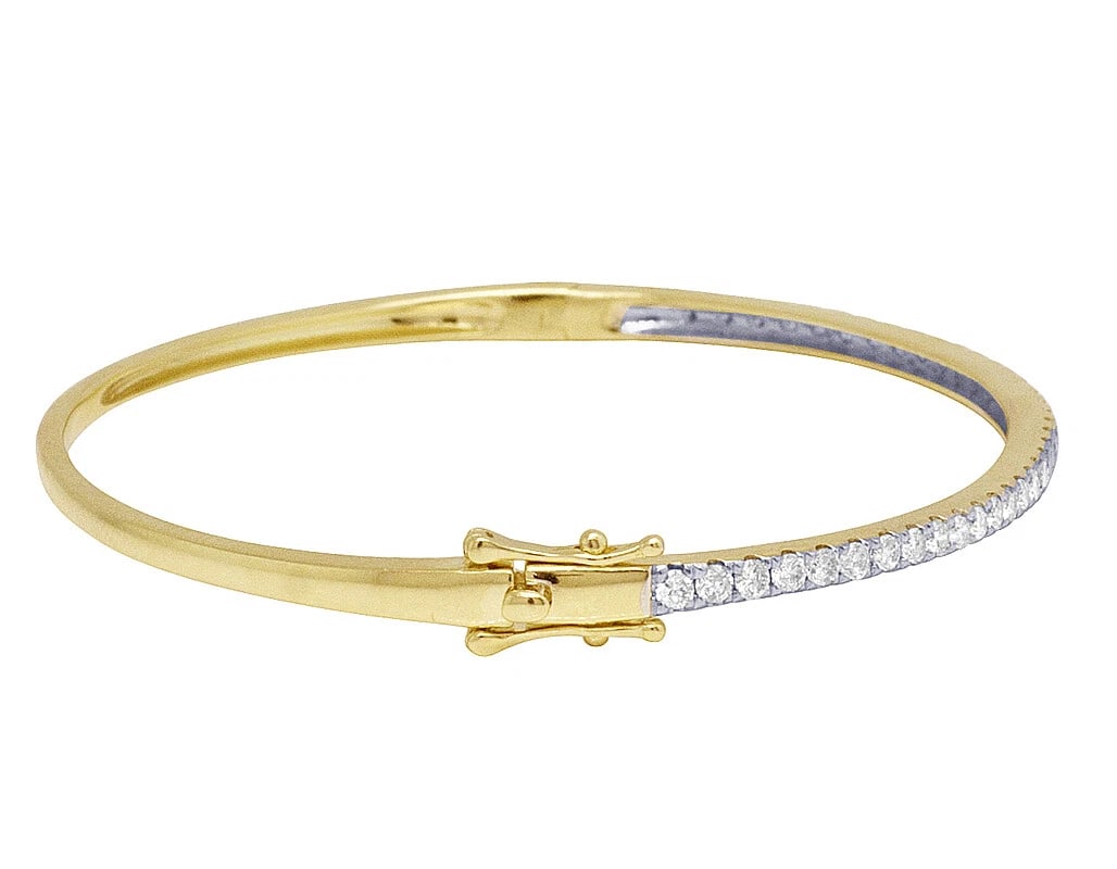 PRONG BANGLE BRACELET DIAMOND - 3