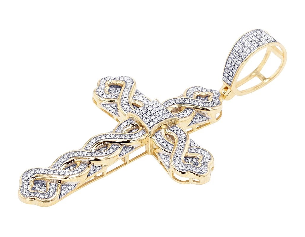 INFINITY DIAMOND CROSS PENDANT - 2