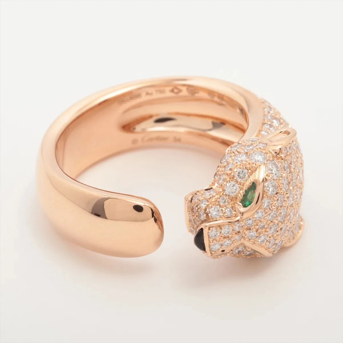 CARTIER PANTHÈRE DOO CARTIER EMERALD ONYX DIAMOND RING: Cartier Panthère Doo Cartier Emerald Onyx diamond Ring Brand: Cartier Type/Style: Ring Material: 750(PG), Main Stone/Creation Natural Color: Not Specified Size: 6.5 - 6.75 US Accessories: None