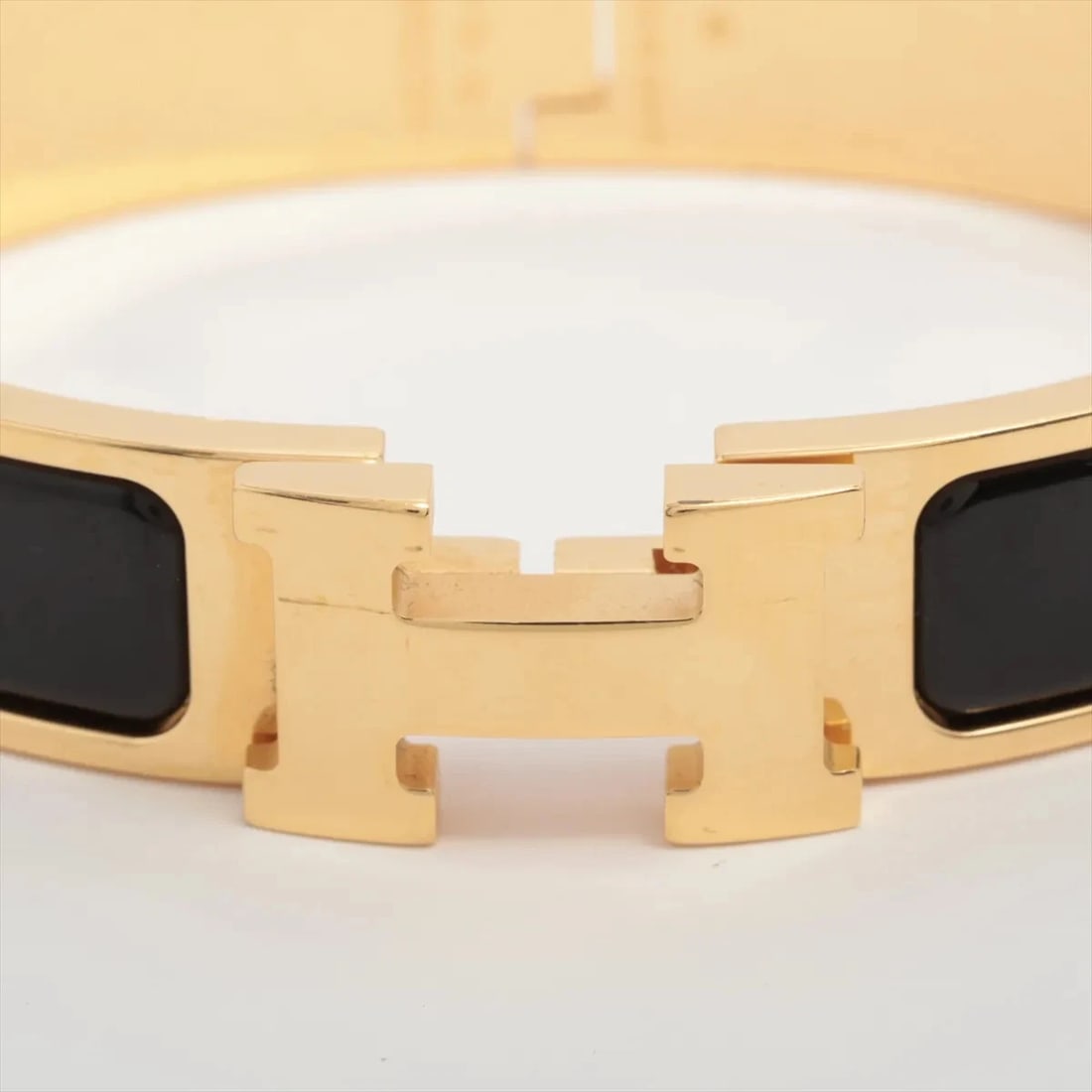 HERMES CLICK BANGLE GP BLACK×GOLD - 2