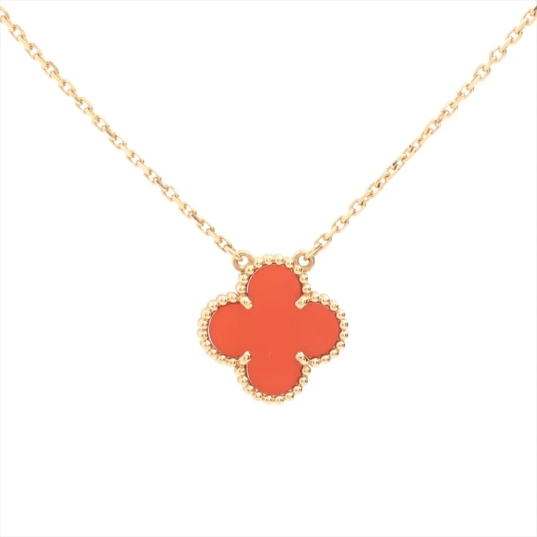VAN CLEEF & ARPELS NECKLACE 750(YG): Van Cleef & Arpels Necklace 750(YG) Brand: Van Cleef & Arpels Type/Style: Necklace Material: 18k Yellow Gold Color: Not Specified Size: (CM) Chain length:42 (Inch) Chain Length:16.5inch Accessories: