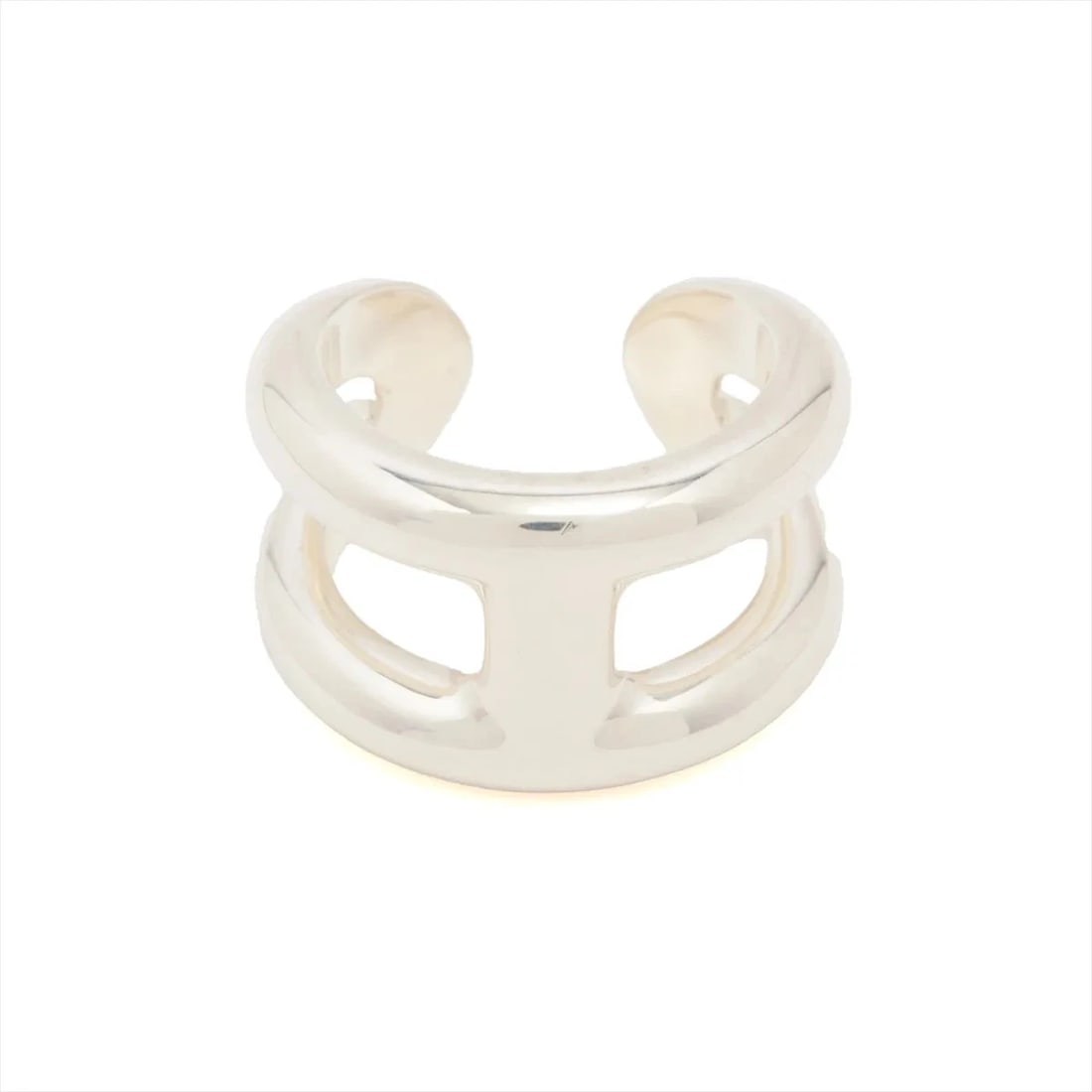 HERMES OSMOZ PM RING 925 SILVER: Hermes Osmoz PM Ring 925 Silver Brand: Hermès Type/Style: Ring Material: 925 Color: Silver Size: 6.25 - 6.5 US Accessories: None Accessories Notice: When purchasing pre-owned goods, please refer to