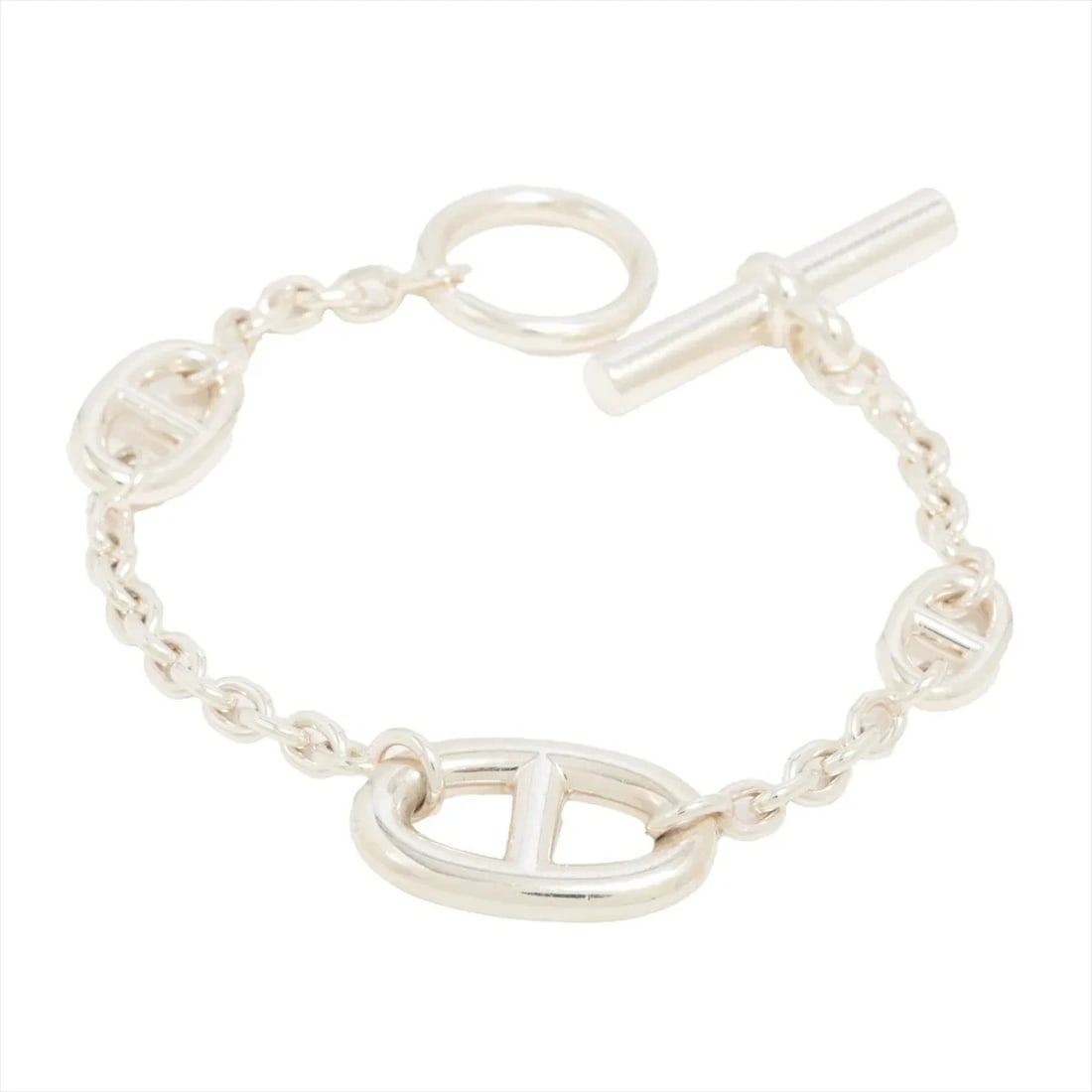 HERMES CHAINE D'ANCRE FARANDOLE BRACELET: Hermes Chaine d'Ancre Farandole Bracelet Brand: Hermès Type/Style: Bracelet Material: 925 Color: Silver Size: (CM) Bracelet length:14.5 (Inch) Bracelet Length:5.7inch Accessories: None Accessories