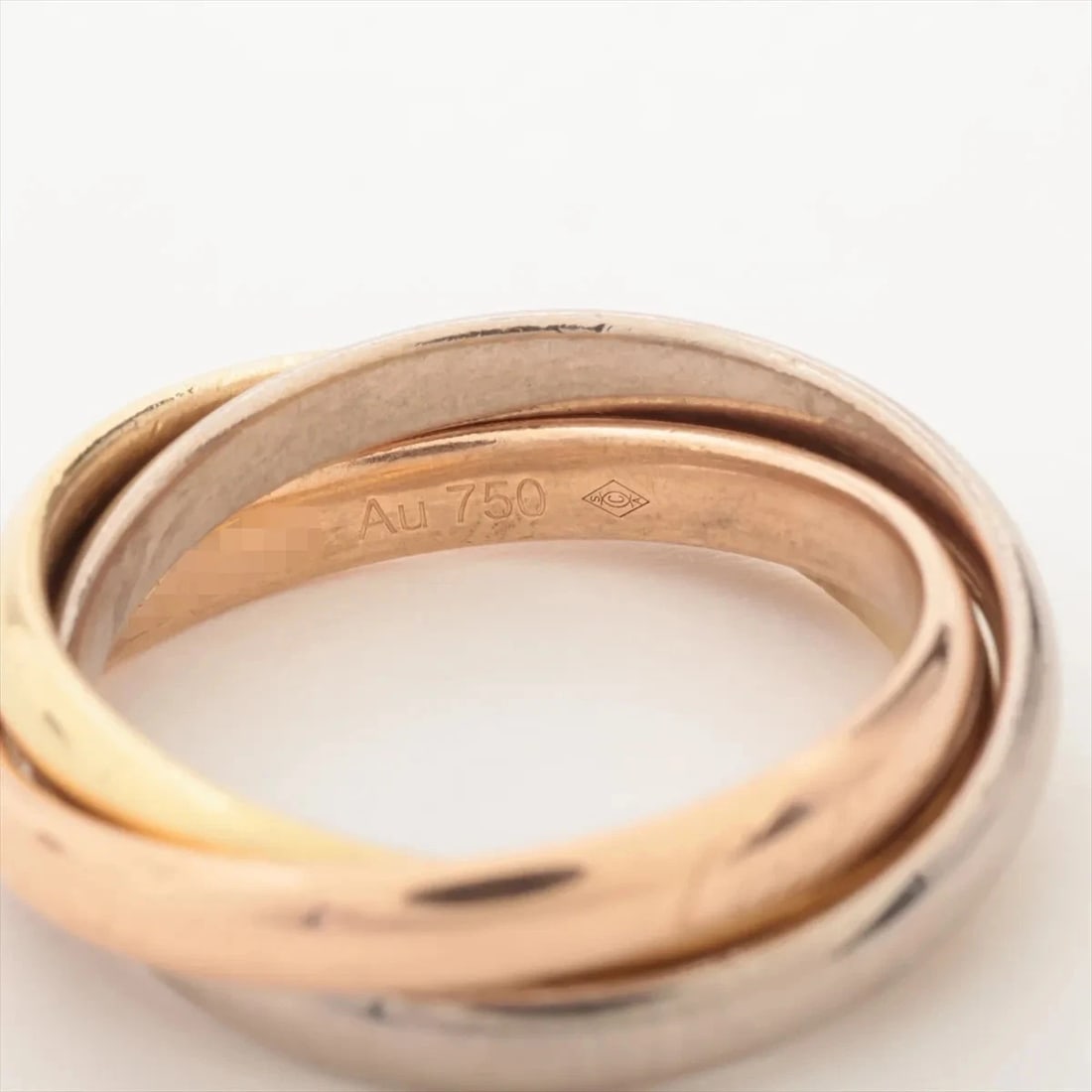 CARTIER TRINITY RING 750(YG×PG×WG) - 2