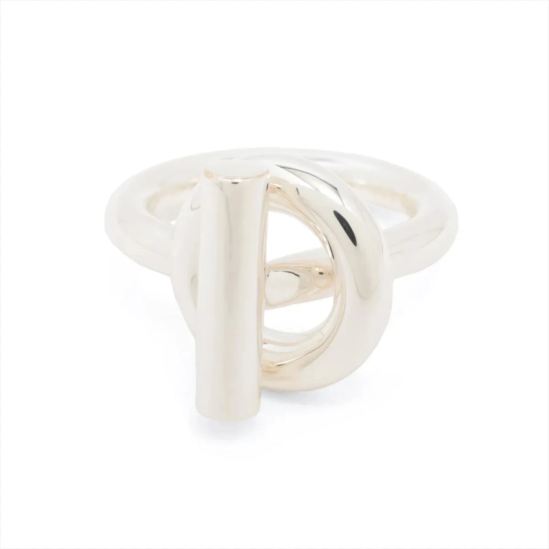 HERMES ECHAPPEE RING: Hermes Echappee Ring Brand: Hermès Type/Style: Ring Material: 925 Color: Silver Size: 6 US Accessories: None Accessories Notice: When purchasing pre-owned goods, please refer to the photos of the