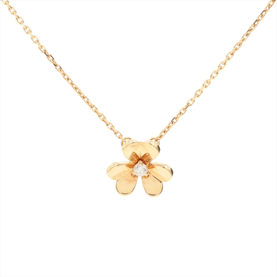 VAN CLEEF & ARPELS FRIVOLE DIAMOND NECKLACE: Van Cleef & Arpels Frivole diamond Necklace Brand: Van Cleef & Arpels Type/Style: Necklace Material: 18k Yellow Gold, Main Stone/Creation Natural Color: Not Specified Size: (CM) Chain length:40.5