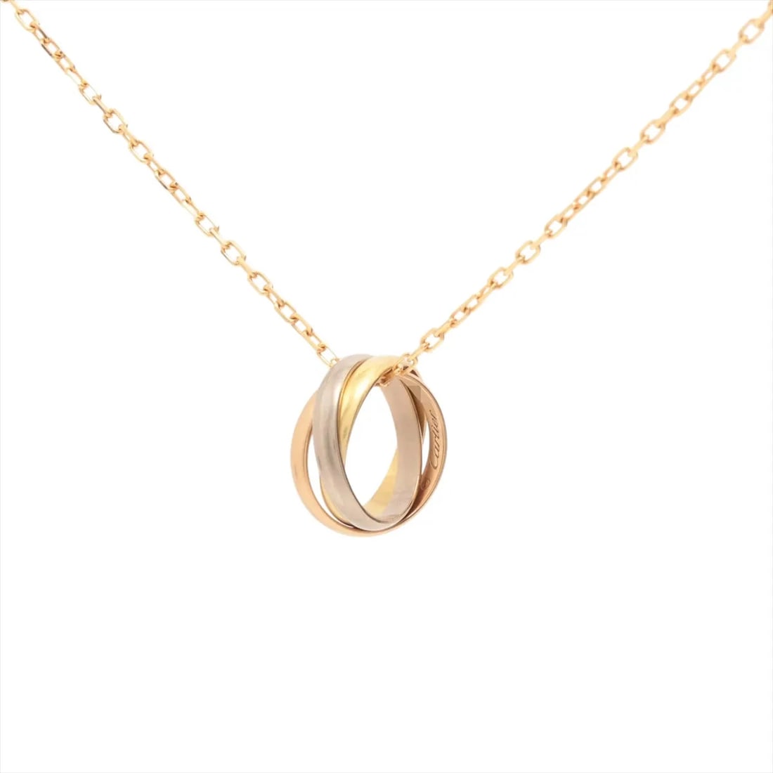 CARTIER BABY TRINITY NECKLACE 750: Cartier Baby Trinity Necklace 750 Brand: Cartier Type/Style: Necklace Material: 750(YG×PG×WG) Color: Not Specified Size: (CM) Chain length:41.2 (Inch) Chain Length:16.2inch(CM) Chain length:42.7