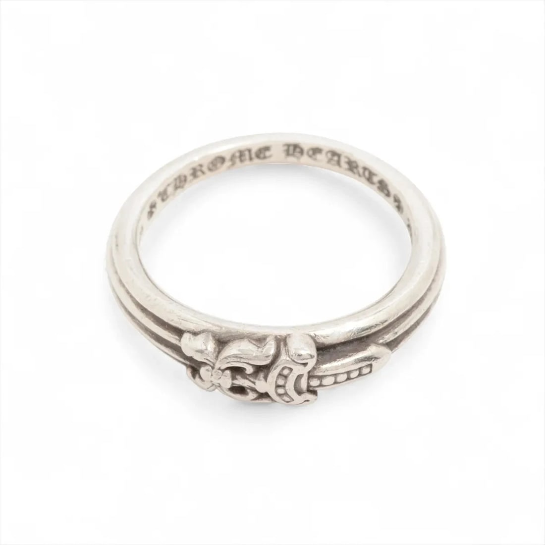 CHROME HEARTS BABY CLASSIC DAGGER RING 925: Chrome Hearts Baby classic Dagger Ring 925 Brand: Chrome Hearts Type/Style: Ring Material: 925 Color: Not Specified Size: 8.75 US Accessories: None Accessories Notice: When purchasing pre-owned