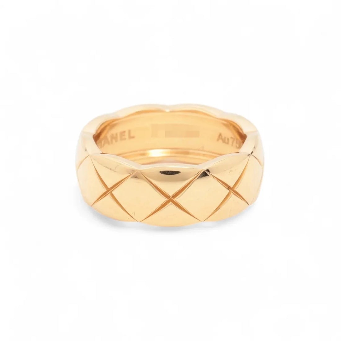 CHANEL COCO CRUSH RING 750(YG): Chanel Coco Crush Ring 750(YG) Brand: Chanel Type/Style: Ring Material: 18k Yellow Gold Color: Not Specified Size: 4.75 - 5 US Accessories: None Accessories Notice: When purchasing pre-owned goods,