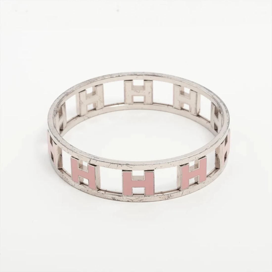 HERMES BANGLE GP SILVER×PINK - 2
