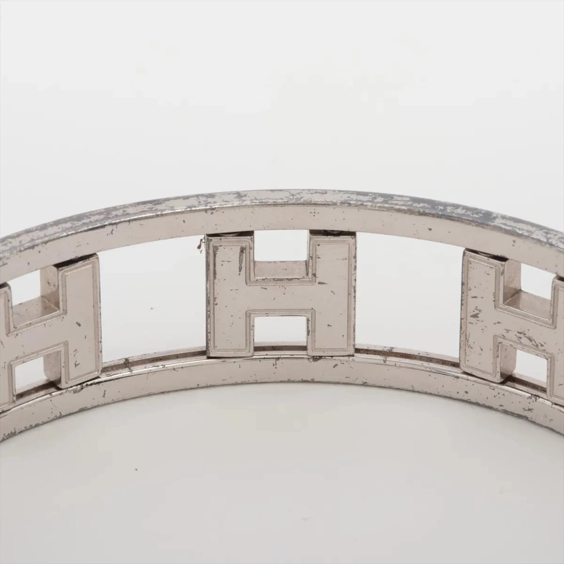 HERMES BANGLE GP SILVER×PINK - 4