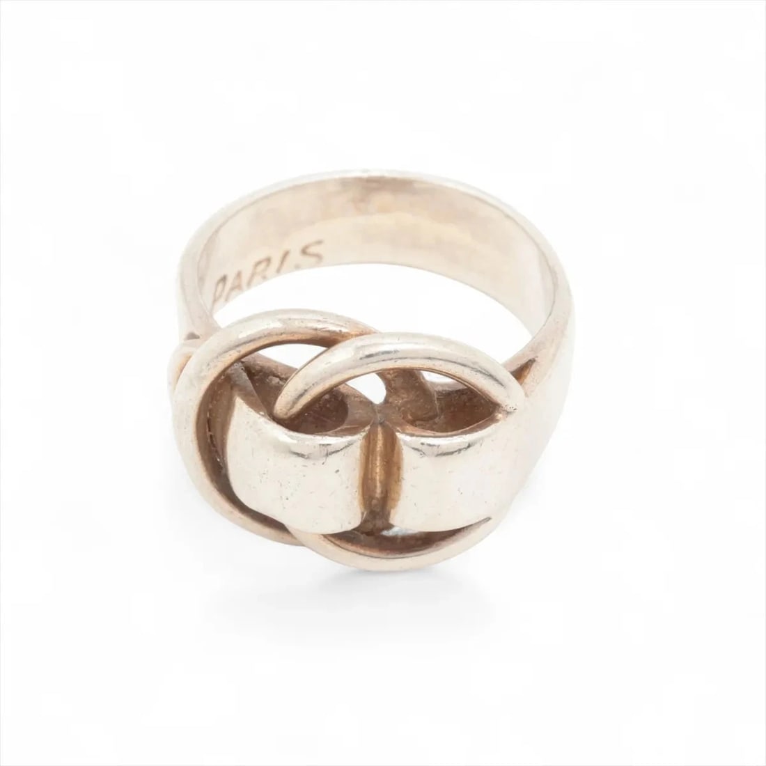 HERMES DEUX ANNEAUX RING 925: Hermes Deux Anneaux Ring 925 Brand: Hermès Type/Style: Ring Material: 925 Color: Silver Size: 5.5 - 5.75 US Accessories: None Accessories Notice: When purchasing pre-owned goods, please refer to the