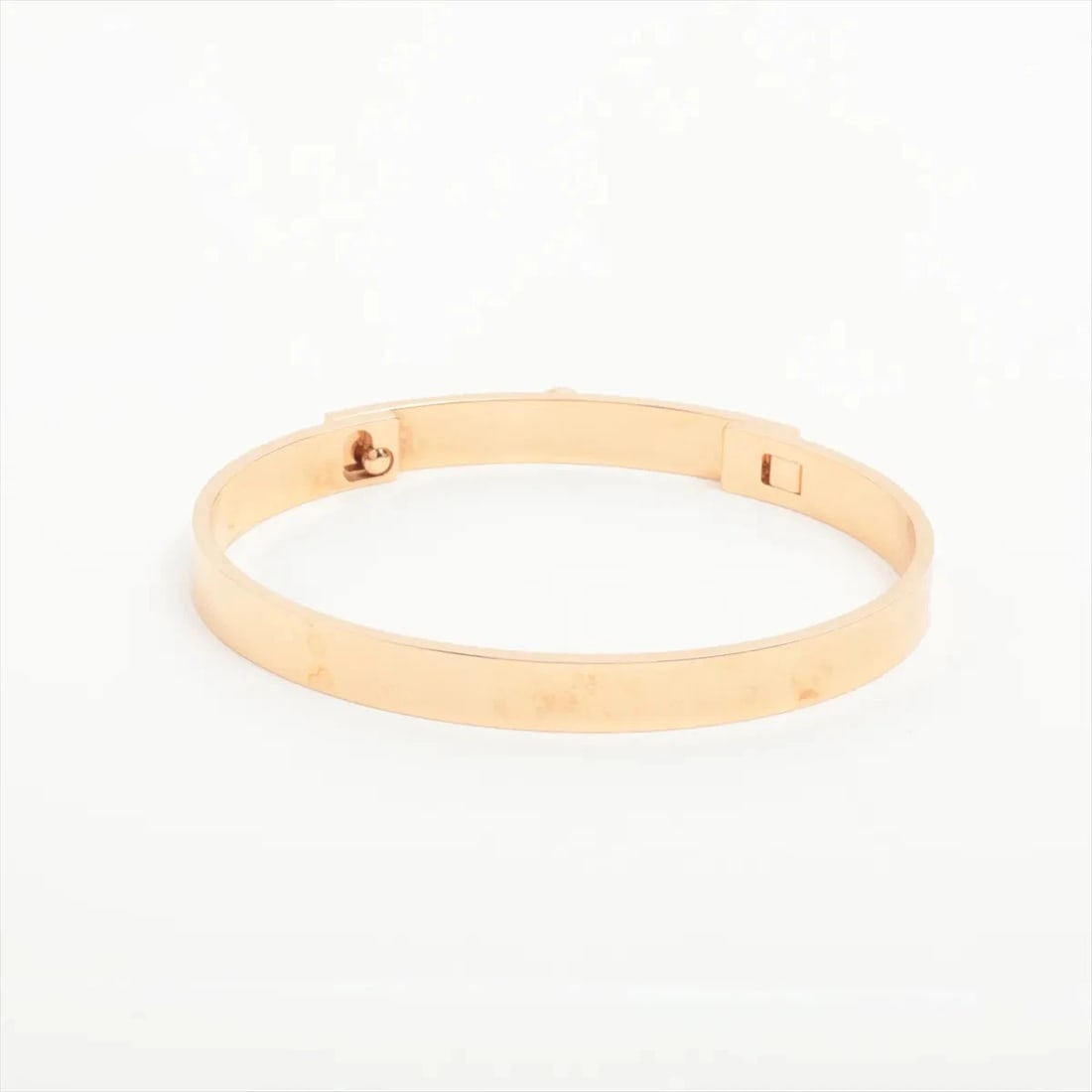 HERMES DIAMOND BRACELET 750(PG): Hermes diamond Bracelet 750(PG) Brand: Hermès Type/Style: Bracelet Material: 750(PG), Main Stone/Creation Natural Color: Pink Gold Size: (CM) Bracelet length:15.8 (Inch) Bracelet Length:6.2inch