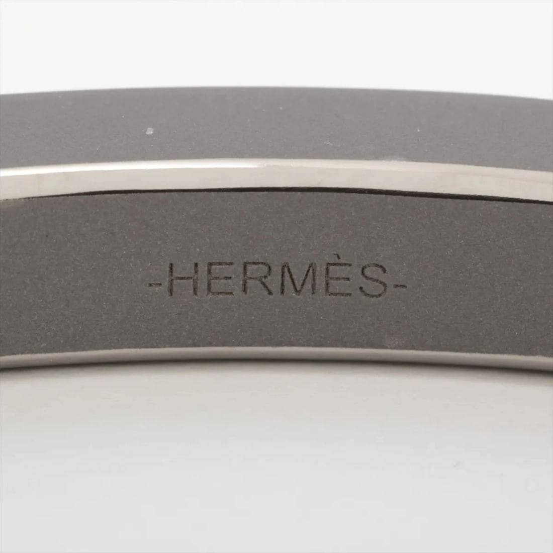 HERMES BANGLE TITANIUM GRAY X SILVER - 4