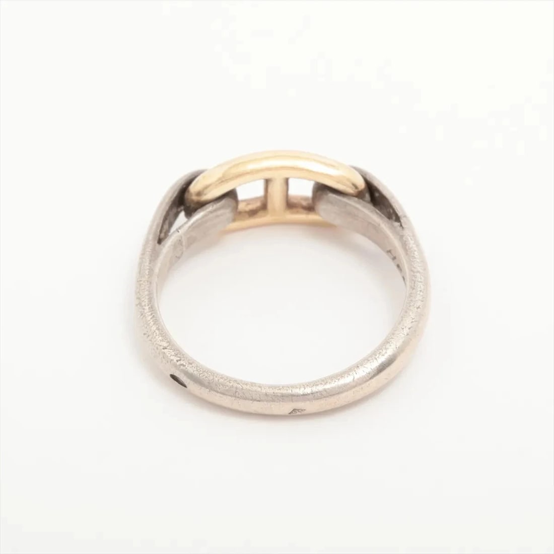 HERMES RING 925×750 SILVER X GOLD: Hermes Ring 925×750 Silver x gold Brand: Hermès Type/Style: Ring Material: 925×750 Color: Silver x gold Size: 4.75 - 5 US Accessories: None Accessories Notice: When purchasing pre-owned go