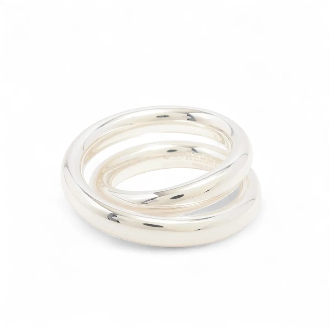 HERMES VERTIGES RING: Hermes Vertiges Ring Brand: Hermès Type/Style: Ring Material: 925 Color: Silver Size: 6 US Accessories: None Accessories Notice: When purchasing pre-owned goods, please refer to the photos