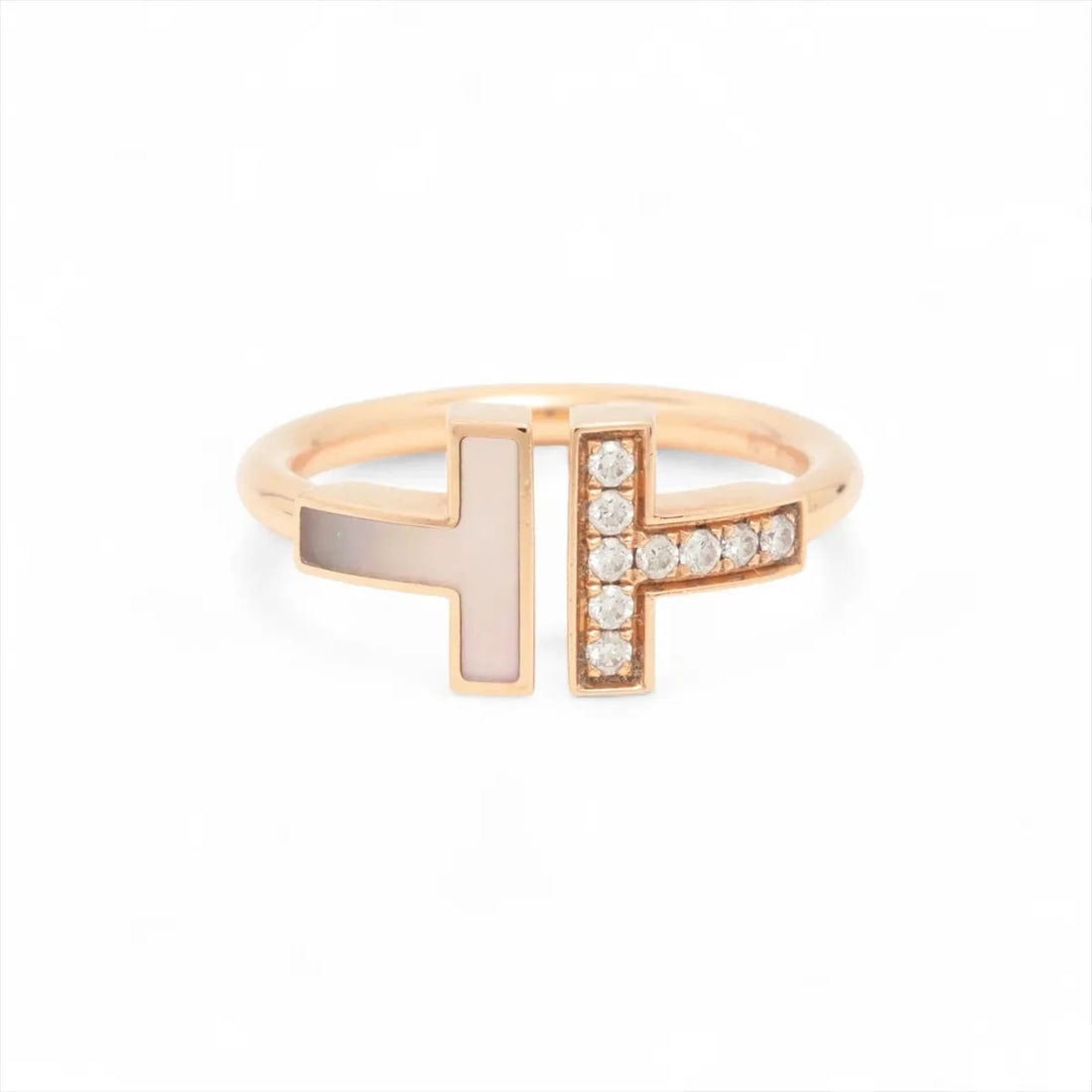 TIFFANY T WIRE DIAMOND RING 750(PG): Tiffany T Wire diamond Ring 750(PG) Brand: Tiffany Type/Style: Ring Material: 18k Pink Gold, Main Stone/Creation Natural Color: Not Specified Size: 5 - 5.25 US Accessories: None Accessorie