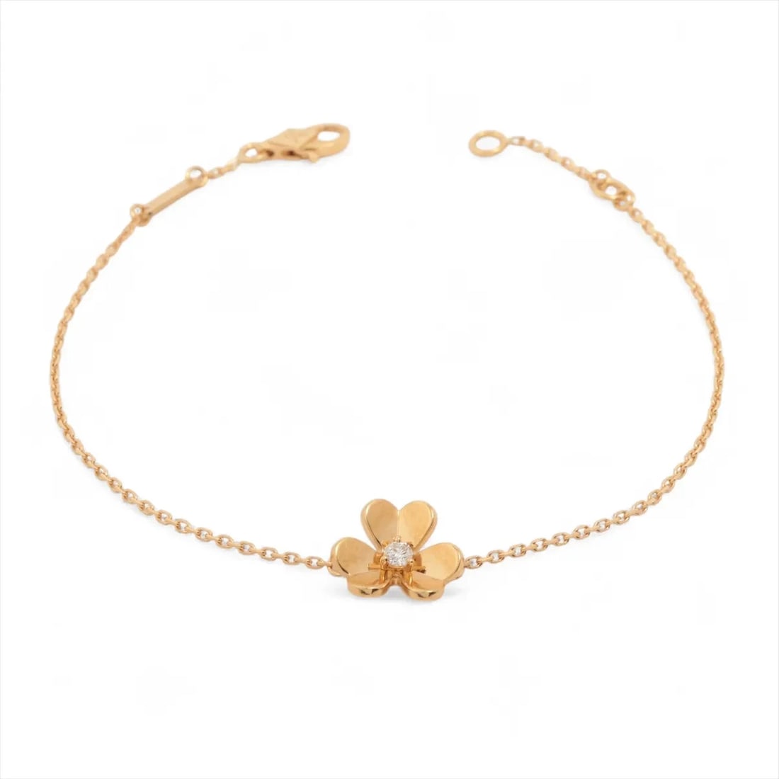 VAN CLEEF & ARPELS FRIVOLE MINI DIAMOND BRACELET: Van Cleef & Arpels Frivole Mini diamond Bracelet Brand: Van Cleef & Arpels Type/Style: Bracelet Material: 750(YG), Main Stone/Creation Natural Color: Not Specified Size: (CM) Bracelet length:17.6