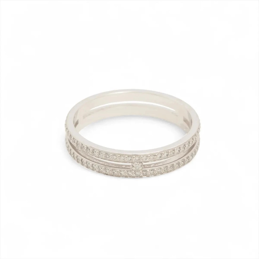HERMES ARIANNE DIAMOND RING 750(WG): Hermes Arianne diamond Ring 750(WG) Brand: Hermès Type/Style: Ring Material: 18k White Gold, Main Stone/Creation Natural Color: Not Specified Size: 5.25 - 5.5 US Accessories: None Accessories