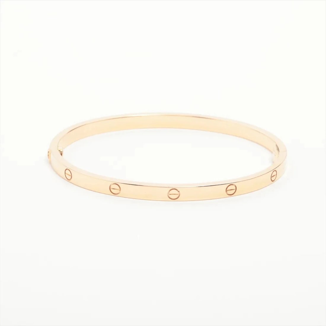 CARTIER LOVE SM BRACELET 750(PG): Cartier Love SM Bracelet 750(PG) Brand: Cartier Type/Style: Bracelet Material: 750 PG Color: Not Specified Size: (CM) Bracelet length:15.1 (Inch) Bracelet Length:5.9inch Accessories: None Accessories