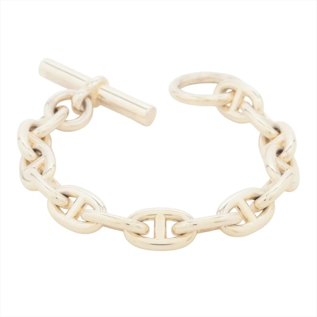 HERMES BRACELET 925 SILVER: Hermes Bracelet 925 Silver Brand: Hermès Type/Style: Bracelet Material: 925 Color: Silver Size: (CM) Bracelet length:14.5 (Inch) Bracelet Length:5.7inch Accessories: None Accessories Notice: When