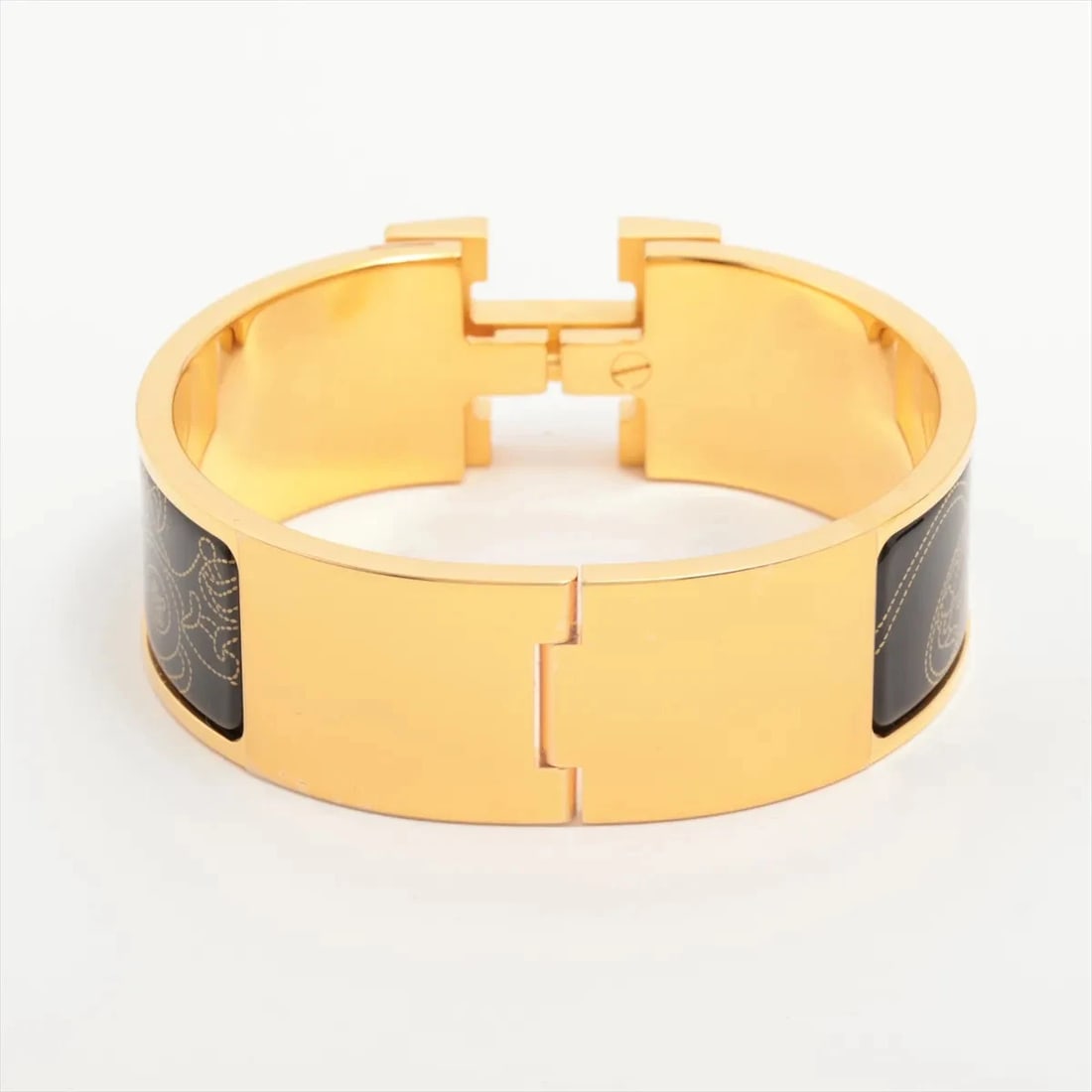 HERMES CLICK CRACK H LARGE BANGLE GP - 2