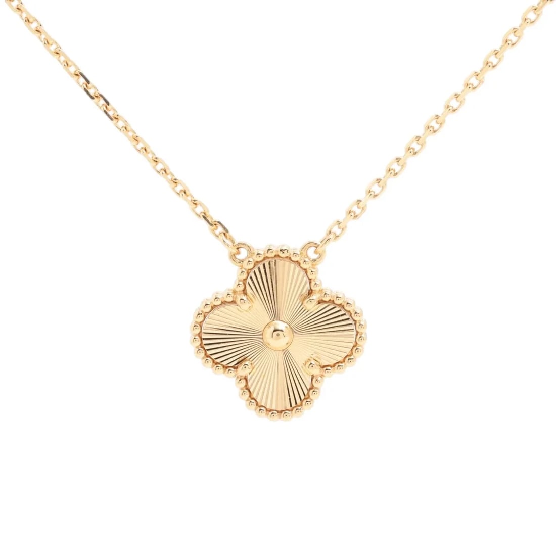 VAN CLEEF & ARPELS NECKLACE 750(YG): Van Cleef & Arpels Necklace 750(YG) Brand: Van Cleef & Arpels Type/Style: Necklace Material: 750(YG) Color: YELLOW GOLD Size: (CM) Chain length:42.3(Inch) Chain Length:16.7inch Accessories: None <