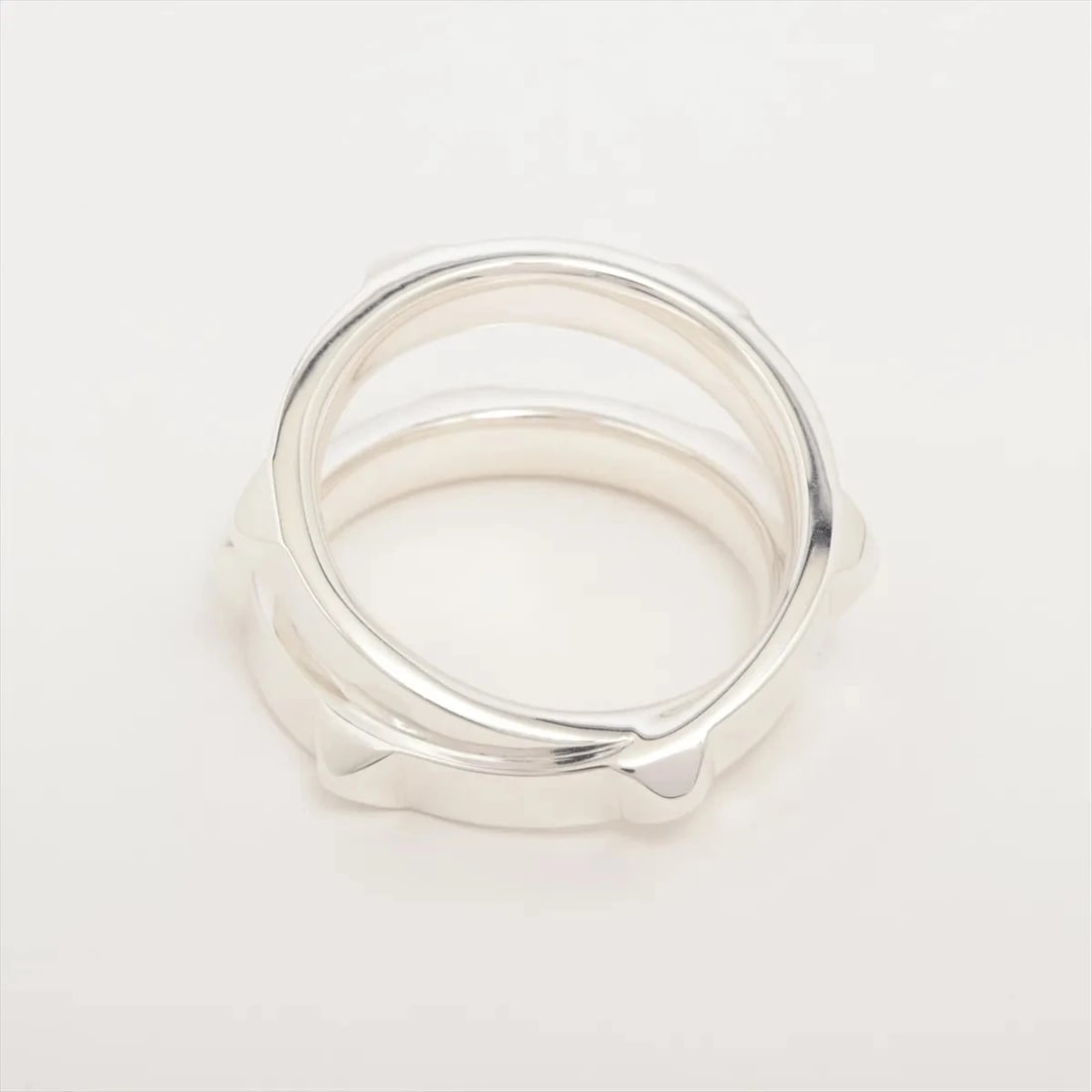 HERMES CRUDU H DOUBLE RING - 2