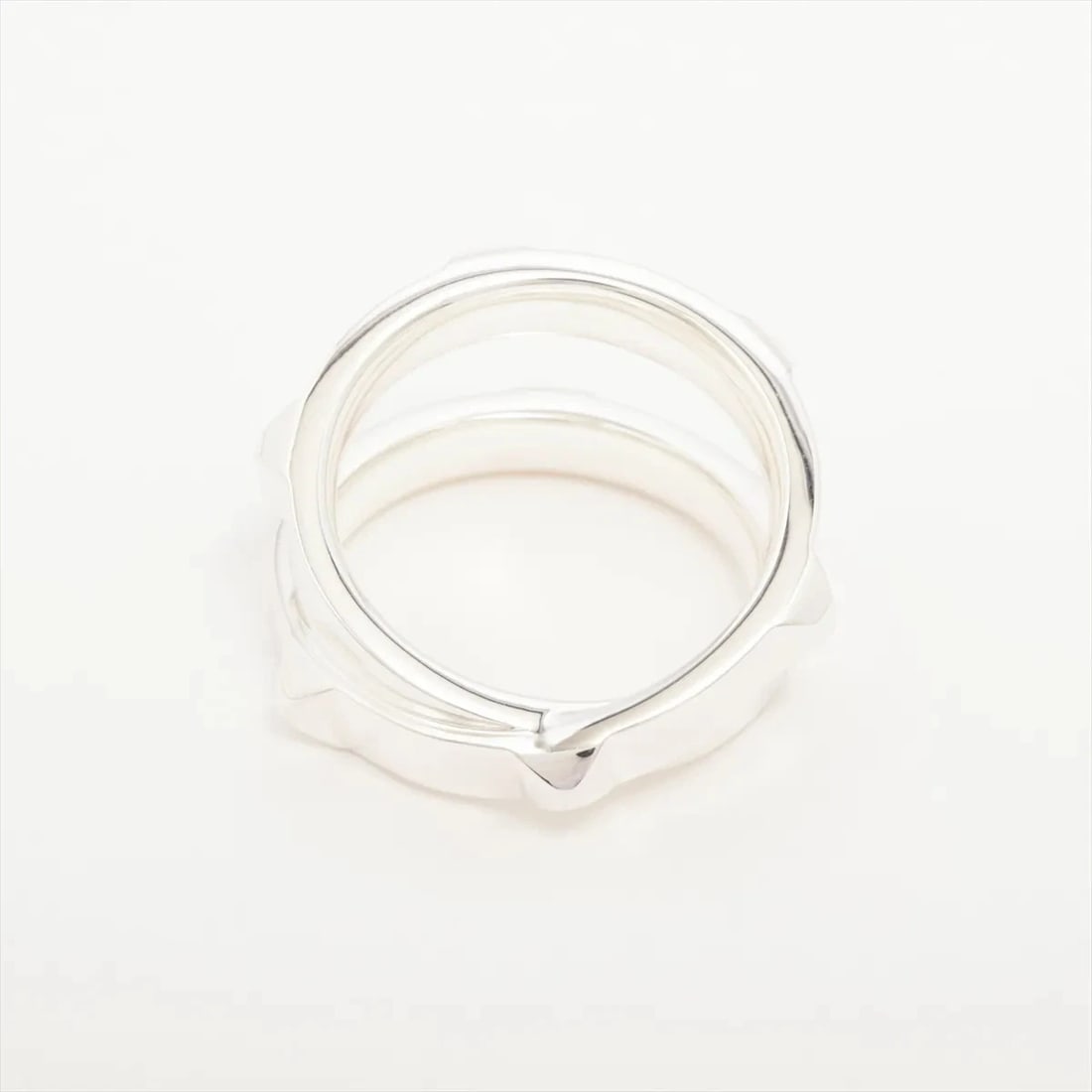 HERMES CRUDU H DOUBLE RING - 2