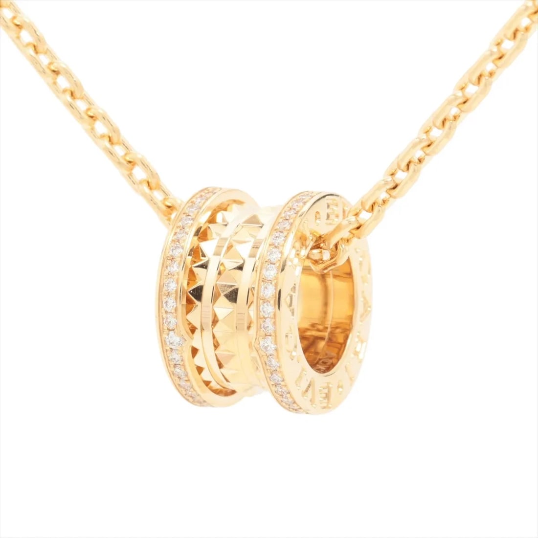 BVLGARI LOCK DIAMOND NECKLACE 750(YG): Bvlgari Lock diamond Necklace 750(YG) Brand: Bvlgari Type/Style: Necklace Material: 750(YG), Main Stone/Creation Natural Color: Not Specified Size: (CM) Chain length:61.6 (Inch) Chain Length:24.3inch