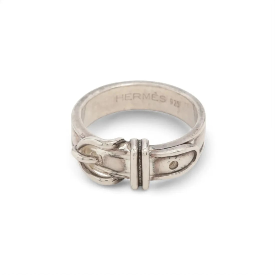HERMES CENTURY CLORE RING 925: Hermes Century clore Ring 925 Brand: Hermès Type/Style: Ring Material: 925 Color: Silver Size: 6 US Accessories: None Accessories Notice: When purchasing pre-owned goods, please refer to the photos