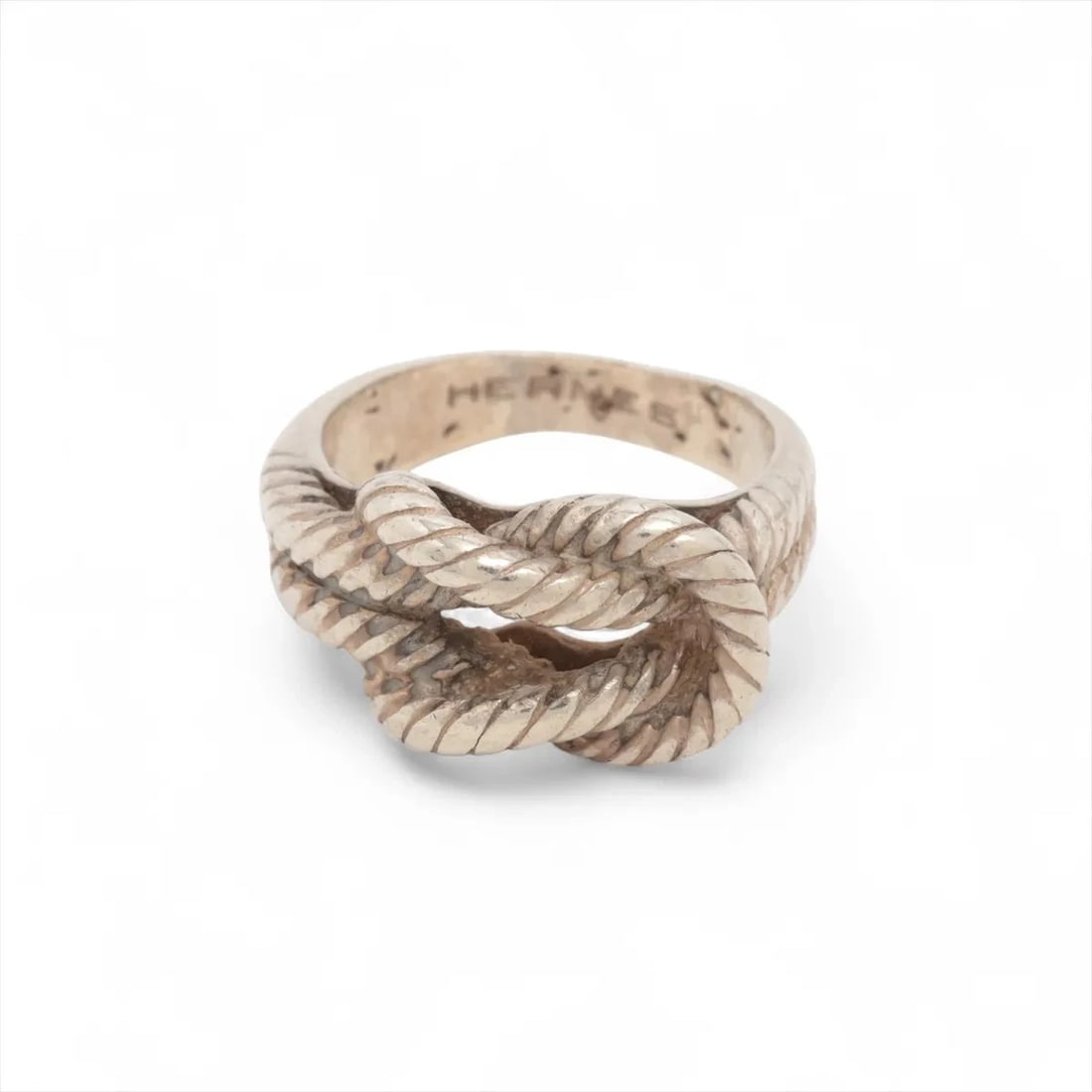 HERMES AUDIERNE RING 925: Hermes Audierne Ring 925 Brand: Hermès Type/Style: Ring Material: 925 Color: Silver Size: 4.75 - 5 US Accessories: None Accessories Notice: When purchasing pre-owned goods, please refer to the