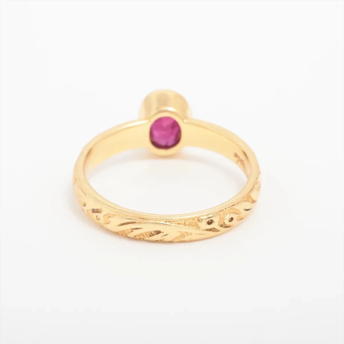 AGET COLORED STONE RING K18(YG) - 2