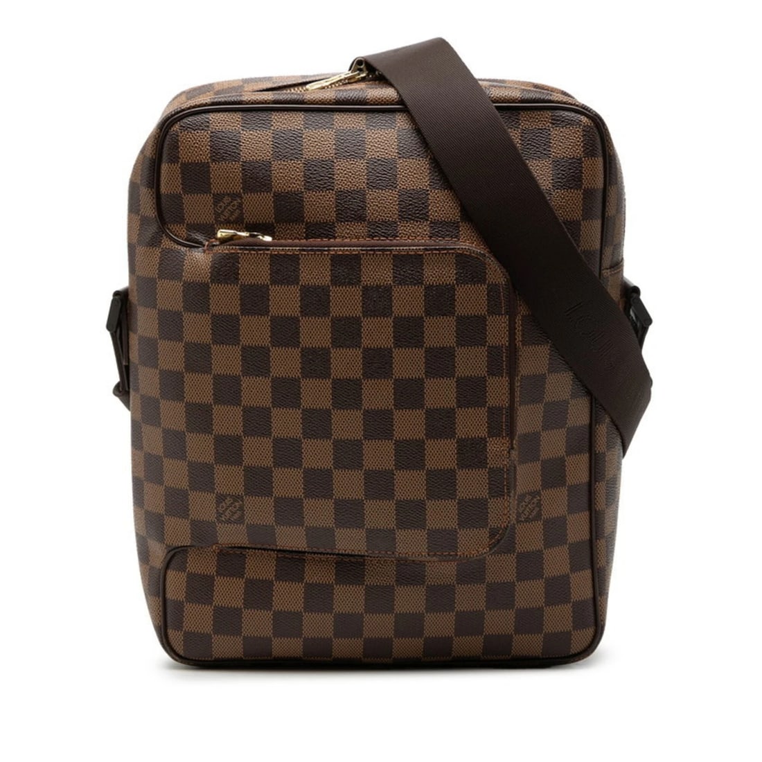 LOUIS VUITTON DAMIER OLAF MM CROSSBODY SHOULDER BAG: Louis Vuitton Damier Olaf MM Crossbody Shoulder Bag Brand: Louis Vuitton Type/Style: Shoulder bag Material: PVC , Leather Color: Brown Size: (HxWxD) 31cm x 24.5cm x 10cm / 12.2'' x 9.64'' x 3.93''