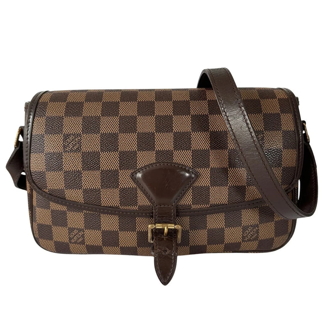 LOUIS VUITTON HANDBAG DAMIER: Louis Vuitton Handbag Damier Brand: Louis Vuitton Type/Style: Handbag, Shoulder bag Material: Damier Canvas Color: Brown Size: (HxWxD) 16cm x 26cm x 8.5cm / 6.29'' x 10.23'' x 3.34'' Accessories: